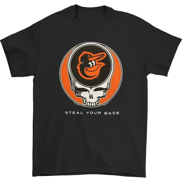 Grateful Dead Steal Your Base Teamfärg Baltimore Orioles T-shirt S