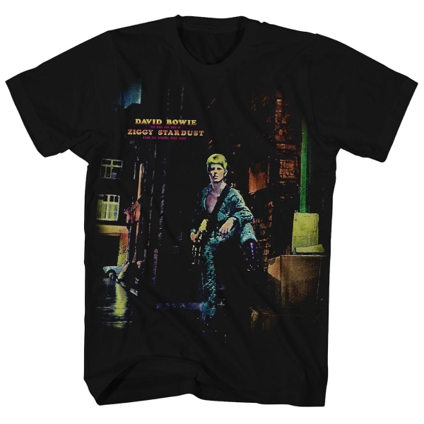 David Bowie T Shirt Ziggy Stardust Album Art David Bowie Shirt L