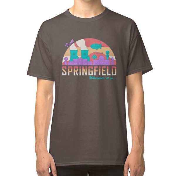 Visit Springfield T-skjorte darkgrey M