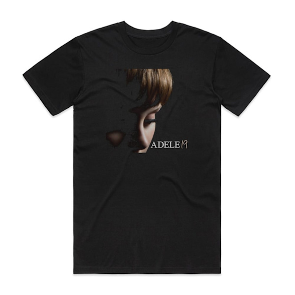 Adele 19 Album Cover T-shirt Sort XXXL