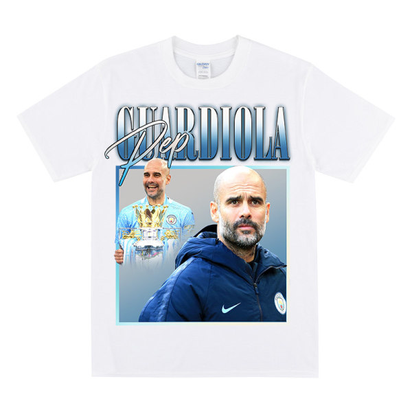 PEP GUARDIOLA Hyllest T-skjorte White S