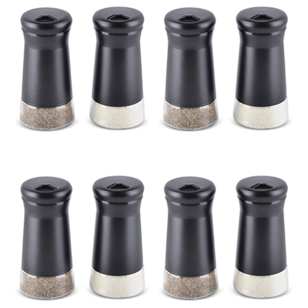 Peberkværn med Justerbar Hældning Elegant Rustfrit Stål Salt- og Peberdispenser Perfekt