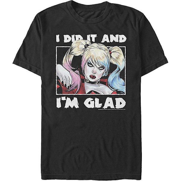 Harley Quinn I Did It And I'm Glad DC Comics T-paita M