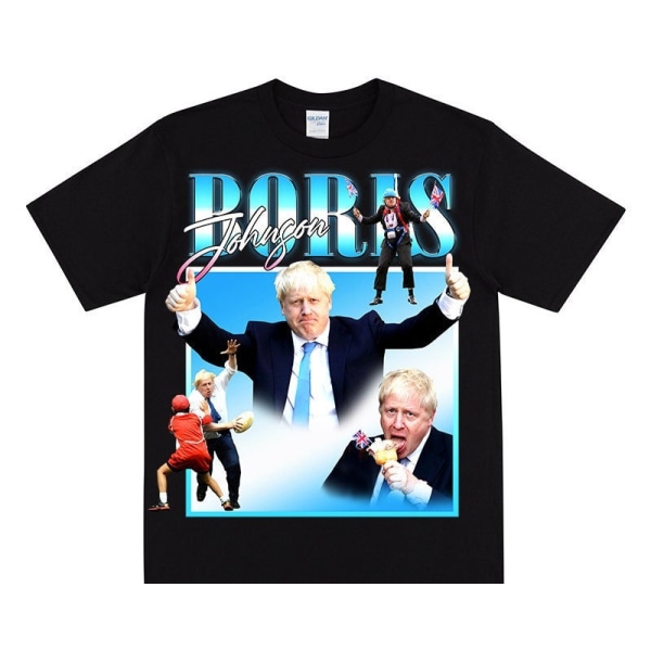 BORIS JOHNSON Hyllest T-skjorte For Boris-Fans Black S