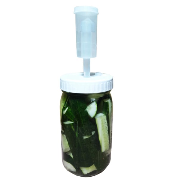 16 st Mun Mason Jar Lock Fermenteringslock med Airlock Fermentation Kit för att göra surkål