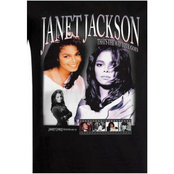 Vintage T-shirt Retro 90-tal Janet Jackson XXXL