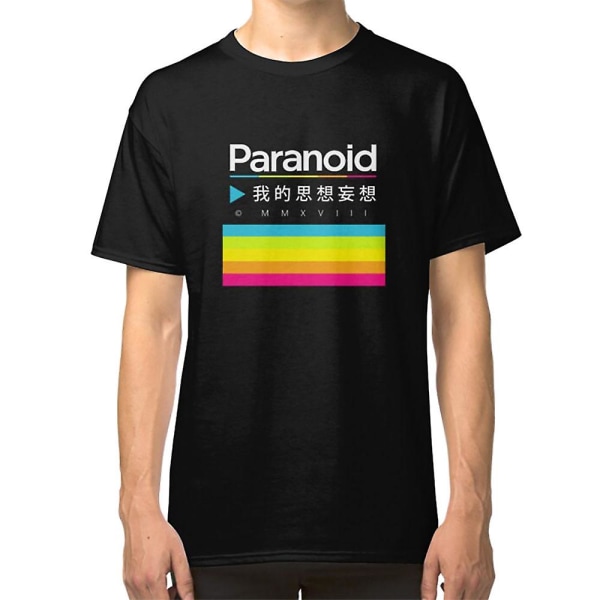 Paranoid (Vaporwave Polaroid Logo) T-shirt M