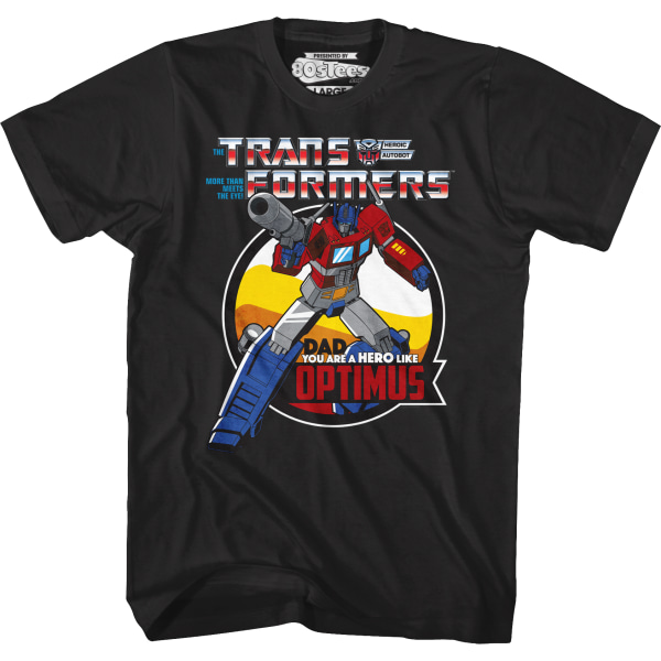 Optimus Prime Heroisk Farsdag Transformers T-skjorte S