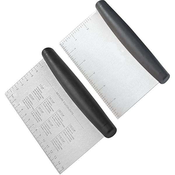 Bænkeskraber & Hakker til Køkken, Rustfrit Stål Bageri/dej/mad Skæreredskab (d-583-a) 2 pieces