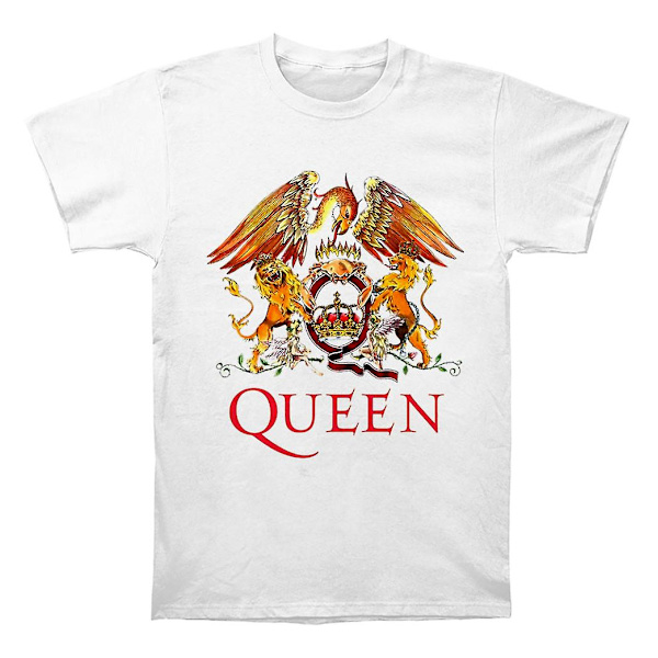 Queen Classic Crest Hvit T-skjorte M
