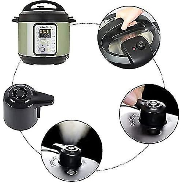 Ersättningsset för ångventil och flottörventil för Instant Pot Duo 3, 5, 6 Qt, ångventilsgreppstätningsring