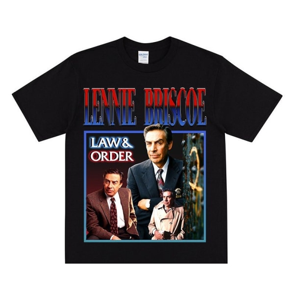 LENNIE BRISCOE Hyllest T-skjorte For Law & Order Fans Black XXXL