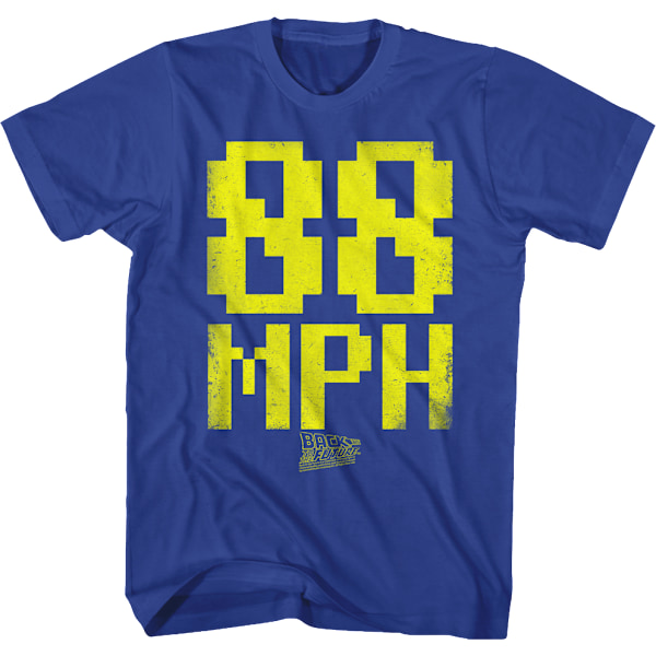8-Bit 88 MPH Tilbage Til Fremtiden T-shirt M
