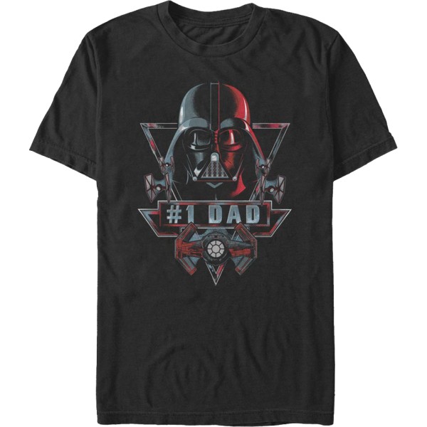 #1 Pappa Darth Vader Star Wars T-skjorte M