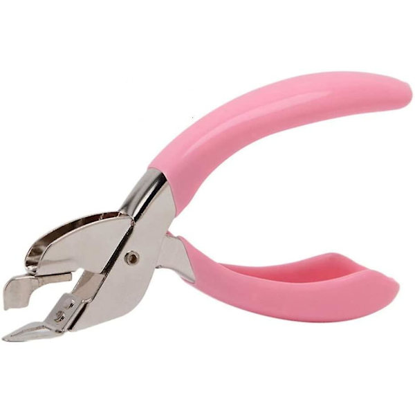 Hefter-Heftefjerner Værktøj til at Fjerne Hefter Heftefjerner til Skrivebord Klo-Kraftfjernelse (pink)