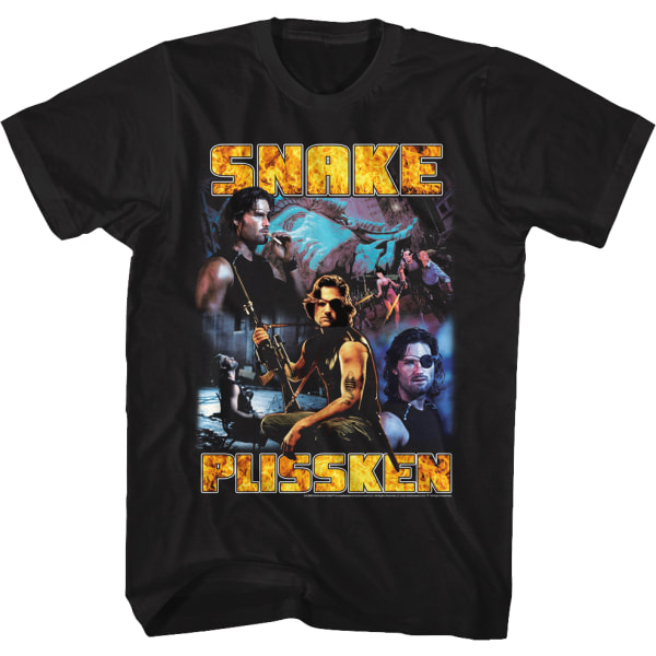 Snake Plissken Collage Escape From New York T-shirt XXXL