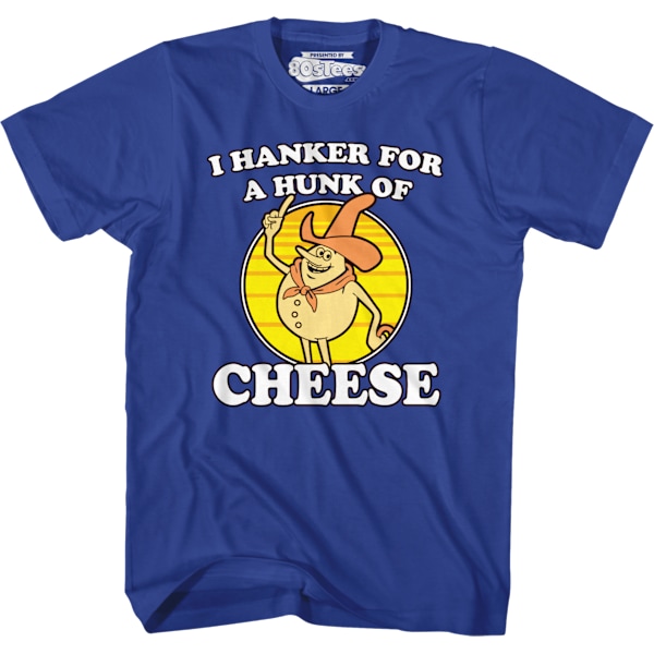 Blå Hanker For A Hunk Of Cheese T-skjorte M
