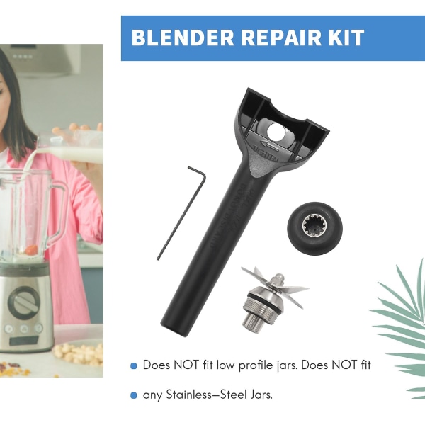 Blenderblad reparasjonssett fjerning verktøy, drivsokker med skive, for Vitamix 5200-serien 64 48 32Oz