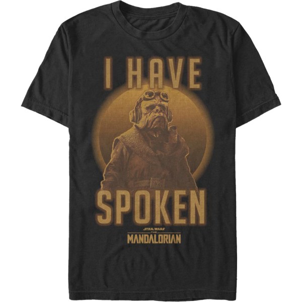 Kuiil I Have Spoken The Mandalorian Star Wars T-shirt L