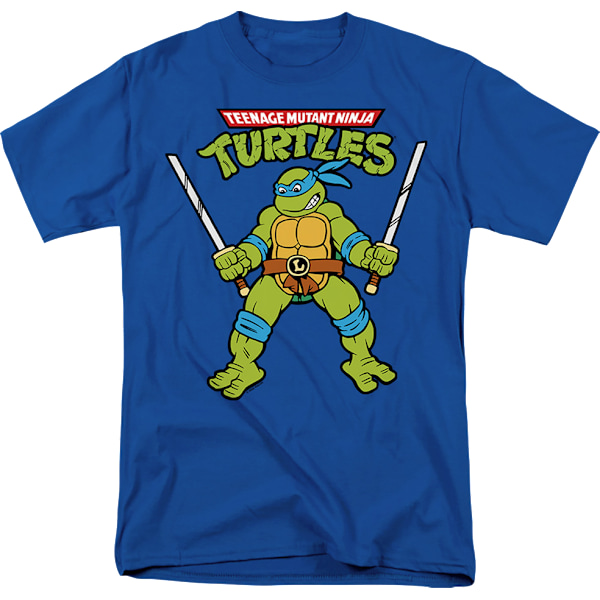 Blå Leonardo Teenage Mutant Ninja Turtles T-shirt XXXL