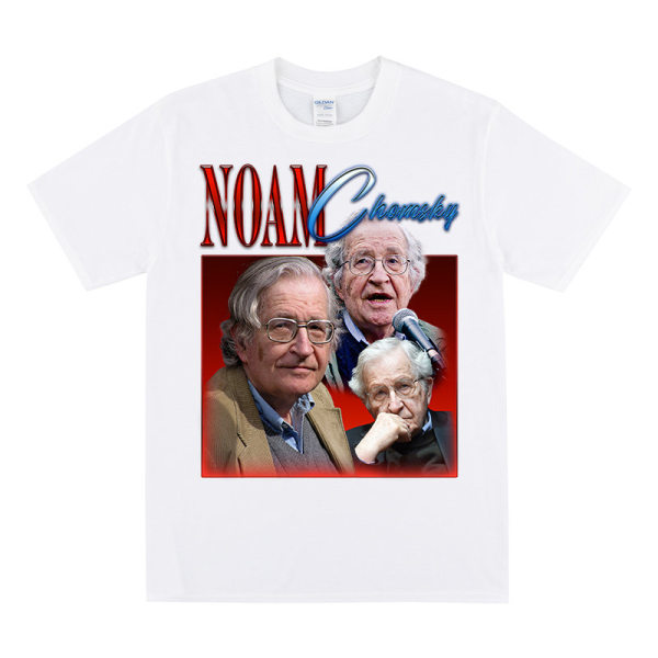 NOAM CHOMSKY Kunnianosoitus T-paita White S