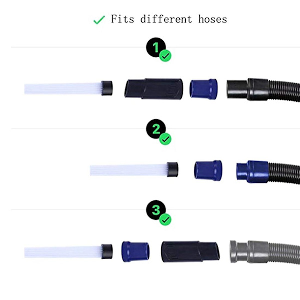 Støvrensingsverktøytilbehør børste + adapter støvsuger for V7 V8 V10 V11 V6