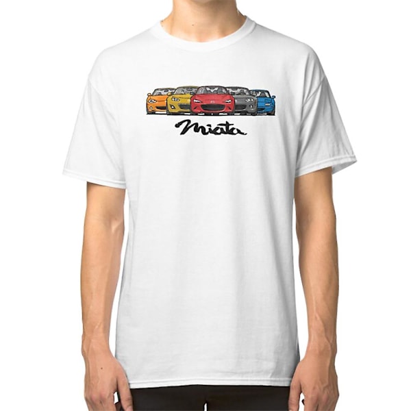 MX5 Miata -sukupolvien T-paita M