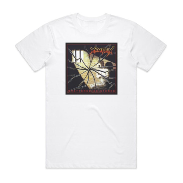 Xentrix Shattered Existence Album Cover T-skjorte Hvit XL