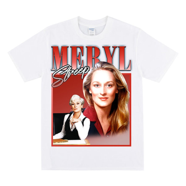 MERYL STREEP Hyldest T-shirt White L