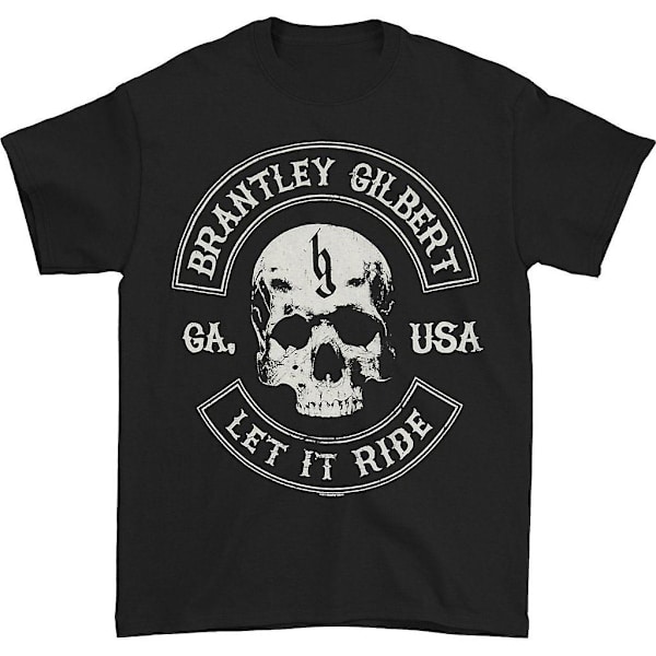 Brantley Gilbert Let It Ride Skull Regular Herr T-shirt M