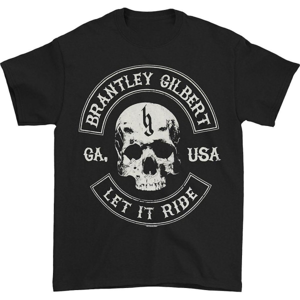 Brantley Gilbert Let It Ride Skull Regular Herr T-shirt XL