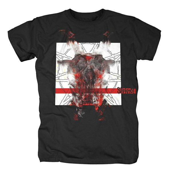 Slipknot Devil Enfarvet Stribet T-shirt M