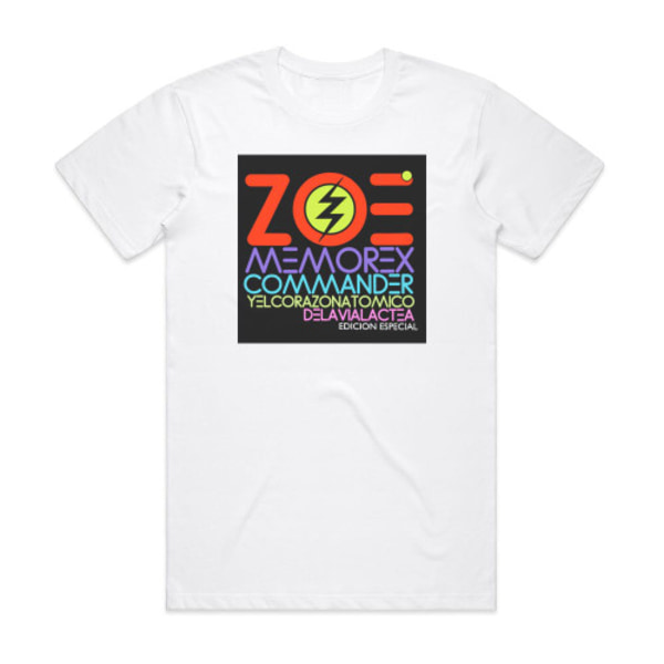 Zoe Memo Rex Commander Y El Corazn Atmico De La Va Lctea Album Cover T-Shirt Hvid XXXL