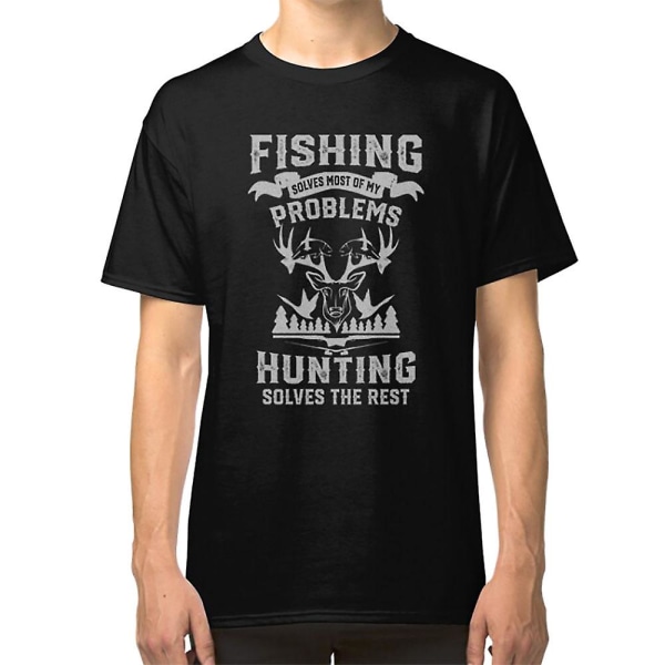 Rolig fiske- och jakt-t-shirt XXL