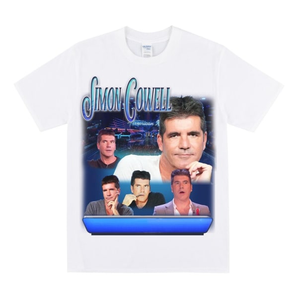 SIMON COWELL Hyllest T-skjorte White XL