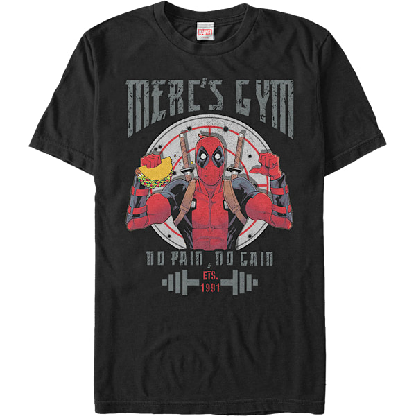 Merc's Gym Deadpool T-paita Uusi L