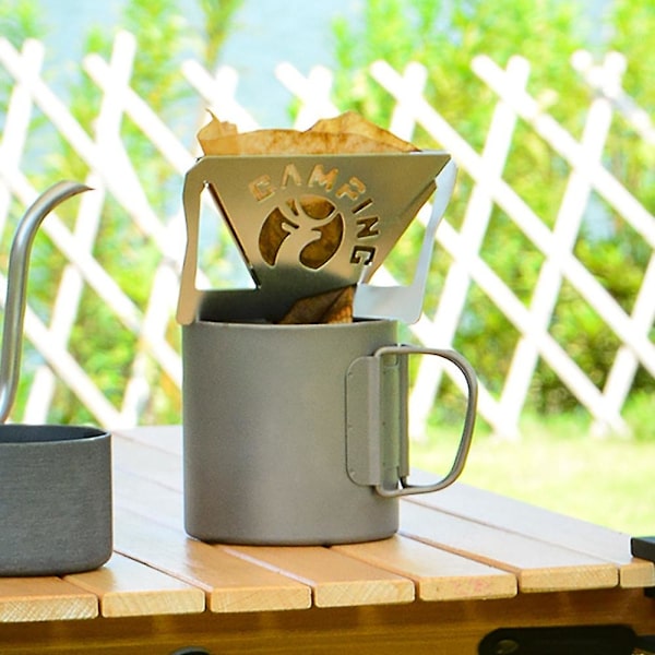 Kaffedripphållare, Kaffebryggare, Vikbar Kaffefilterhållare, Bärbar Droppbricka, Kopp
