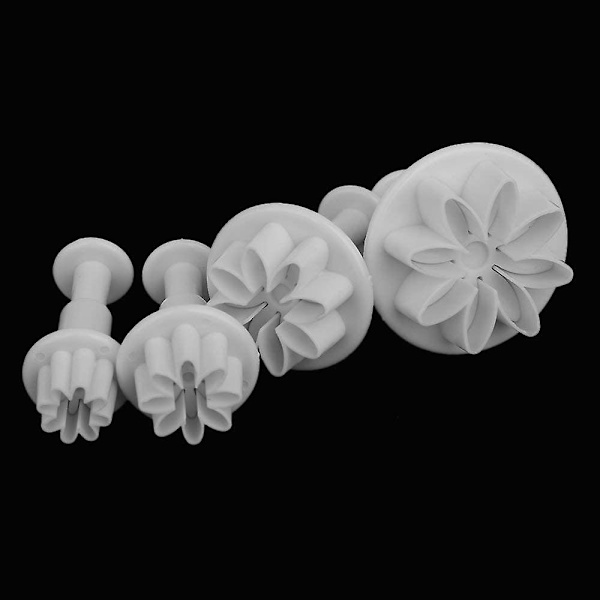 33 stk Fondant Kage Cookie Plunger Cutter Sukkerhåndværk Blomst Blad Butterfly Hjerte Dekoration