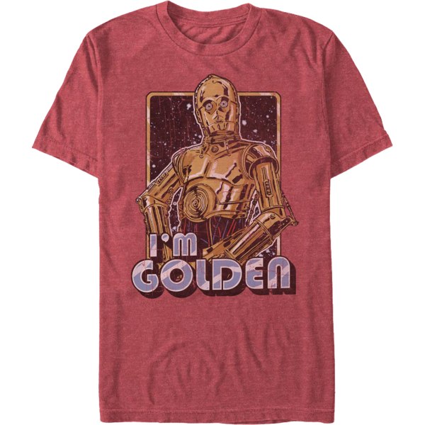 C-3PO Jag är Gyllene Star Wars T-shirt XXL