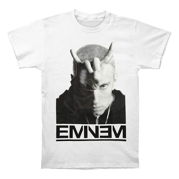 Eminem Horns Hvit T-skjorte M