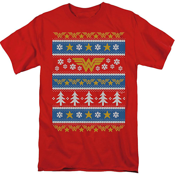 Wonder Woman Grim Faux Knit DC Comics T-shirt M