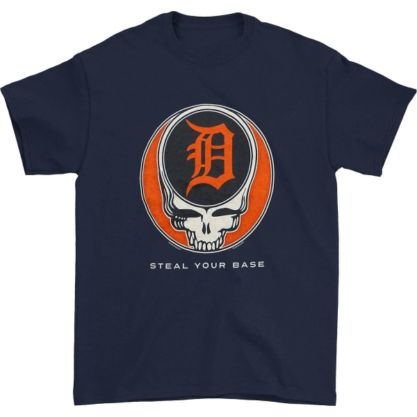 Grateful Dead Detroit Tigers Steal Your Base T-shirt L