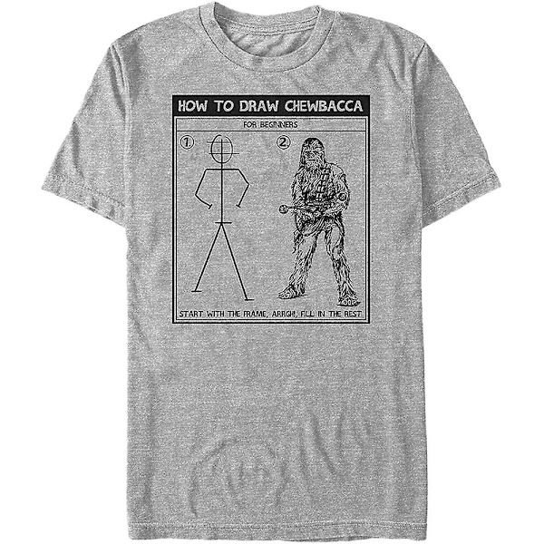 Hur man ritar Chewbacca Star Wars T-shirt M