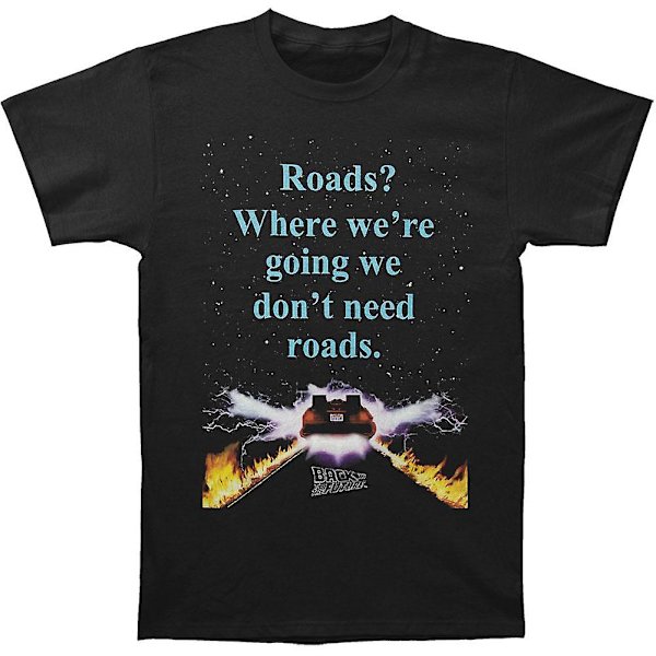 Tilbage Til Fremtiden Ingen Veje T-shirt M