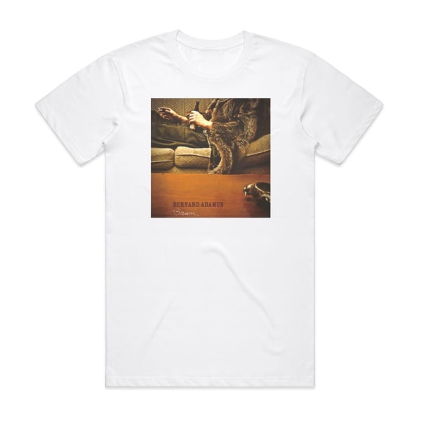 Bernard Adamus Brun Albumomslag T-shirt Vit S