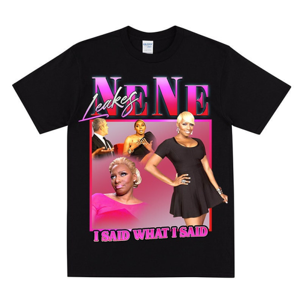 NENE LEAKES Homage T-skjorte Black M