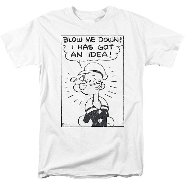 I Has Got An Idea Popeye T-skjorte M