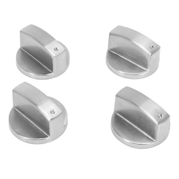 Komfyr- og ovnknapper (12 stk), 6 mm universelle sølv gasskomfyr-kontrollknapper adapter ovn rot