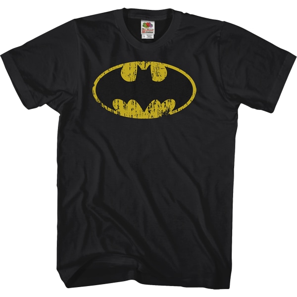 Distressed Bat-symbol Batman T-shirt Ny L