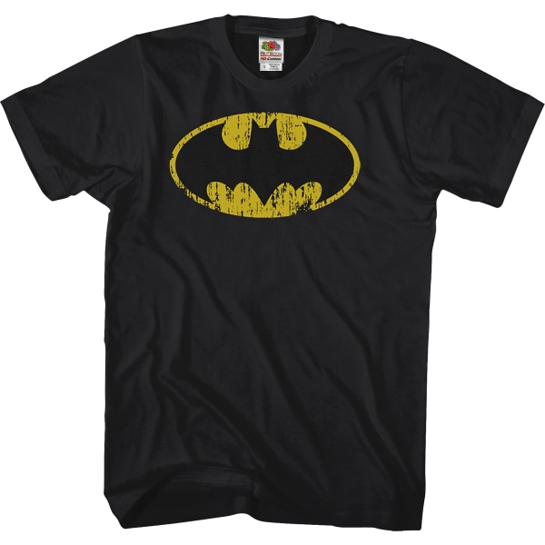 Distressed Bat Symbol Batman T-skjorte Ny XXL